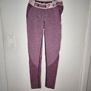 Gymshark Flex Seamless Logo Waistband Contour Leggings Purple Marl